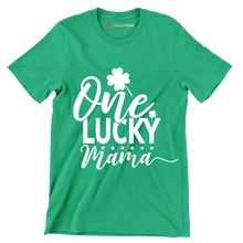 One Lucky Mama - St. Patrick's Day T-Shirt-Green-S-Custom One Express