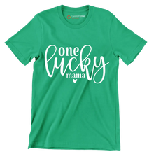 One Lucky Mama - St. Patrick's Day T-Shirt-Green-S-Custom One Express