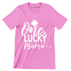 One Lucky Mama - St. Patrick's Day T-Shirt-Pink-S-Custom One Express