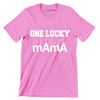 One Lucky Mama - St. Patrick's Day T-Shirt-Pink-S-Custom One Express