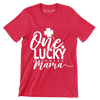 One Lucky Mama - St. Patrick's Day T-Shirt-Red-S-Custom One Express