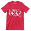One Lucky Mama - St. Patrick's Day T-Shirt-Red-S-Custom One Express