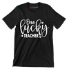 One Lucky Teacher - St. Patrick's Day T-Shirt-Black-S-Custom One Express