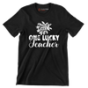 One Lucky Teacher - St. Patrick's Day T-Shirt-Black-S-Custom One Express