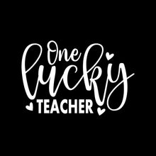 One Lucky Teacher - St. Patrick's Day T-Shirt-Black-S-Custom One Express
