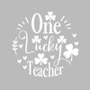 One Lucky Teacher - St. Patrick's Day T-Shirt-Black-S-Custom One Express