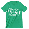 One Lucky Teacher - St. Patrick's Day T-Shirt-Green-S-Custom One Express