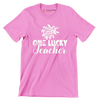 One Lucky Teacher - St. Patrick's Day T-Shirt-Pink-S-Custom One Express