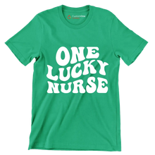 One lucky nurse - St. Patrick's Day T-Shirt-Green-S-Custom One Express