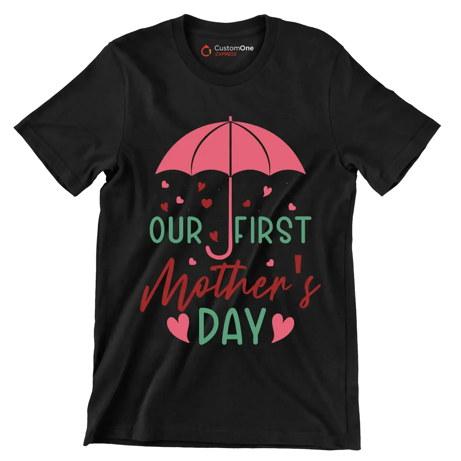 Our First Mother's Day - Mother’s Day T-Shirt-Black-S-Custom One Express