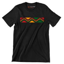 Pan-African Zigzag Pattern - Martin Luther King T-Shirt-Black-S-Custom One Express