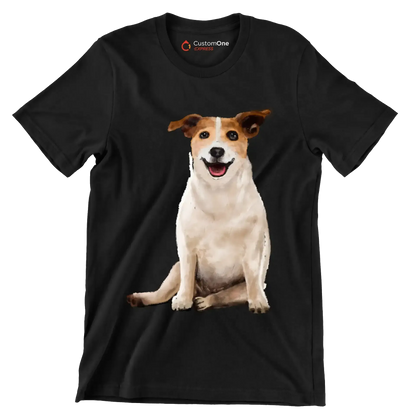 Parson_Russell_Terrier - Dog Themed T-Shirt-Black-S-Custom One Express