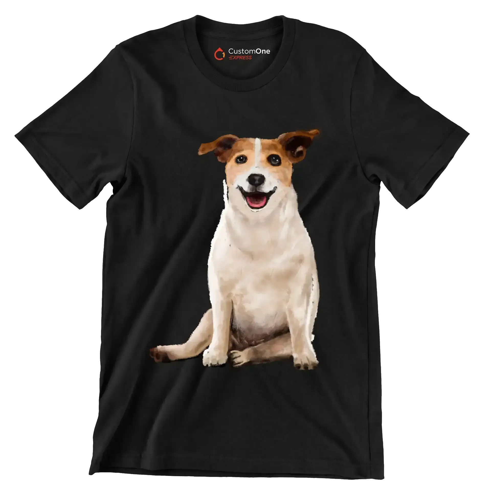 Parson_Russell_Terrier - Dog Themed T-Shirt-Black-S-Custom One Express