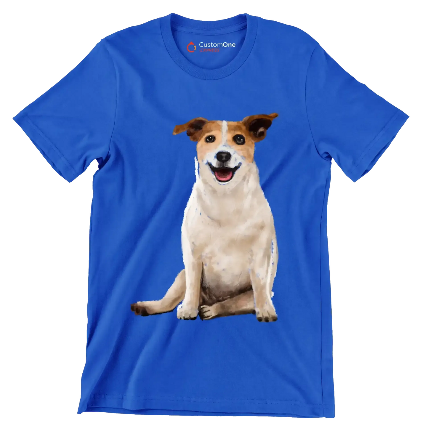 Parson_Russell_Terrier - Dog Themed T-Shirt-Blue-S-Custom One Express