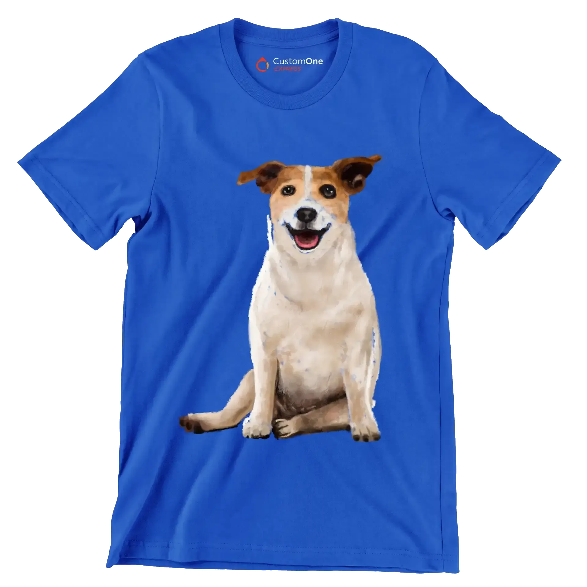 Parson_Russell_Terrier - Dog Themed T-Shirt-Blue-S-Custom One Express