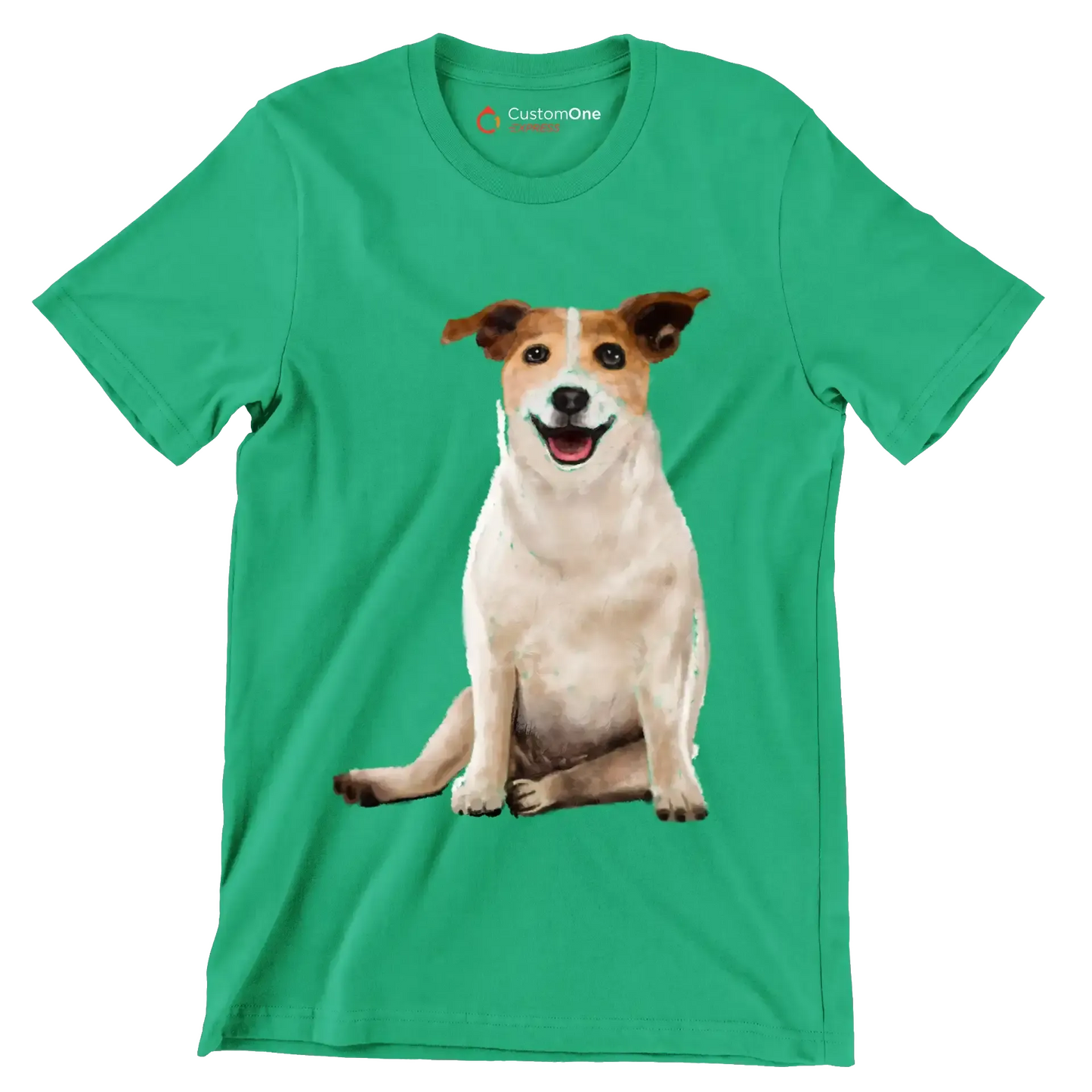 Parson_Russell_Terrier - Dog Themed T-Shirt-Green-S-Custom One Express