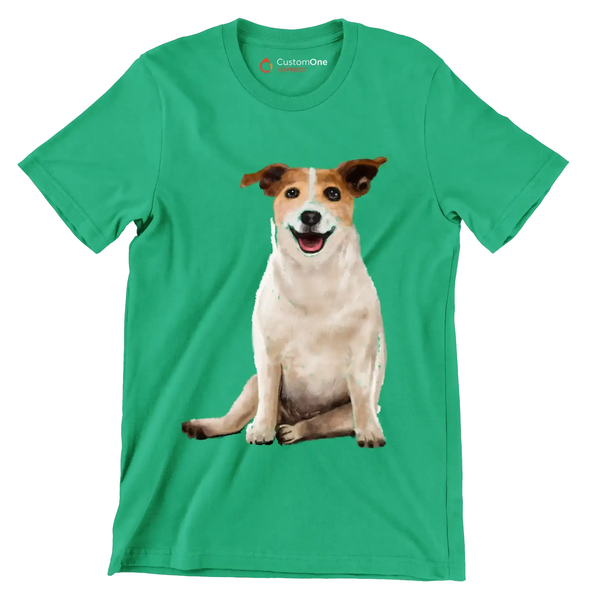 Parson_Russell_Terrier - Dog Themed T-Shirt-Green-S-Custom One Express