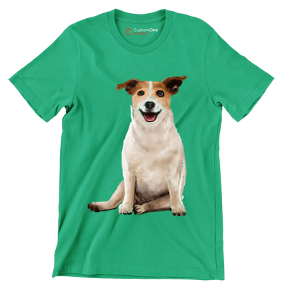 Parson_Russell_Terrier - Dog Themed T-Shirt-Green-S-Custom One Express