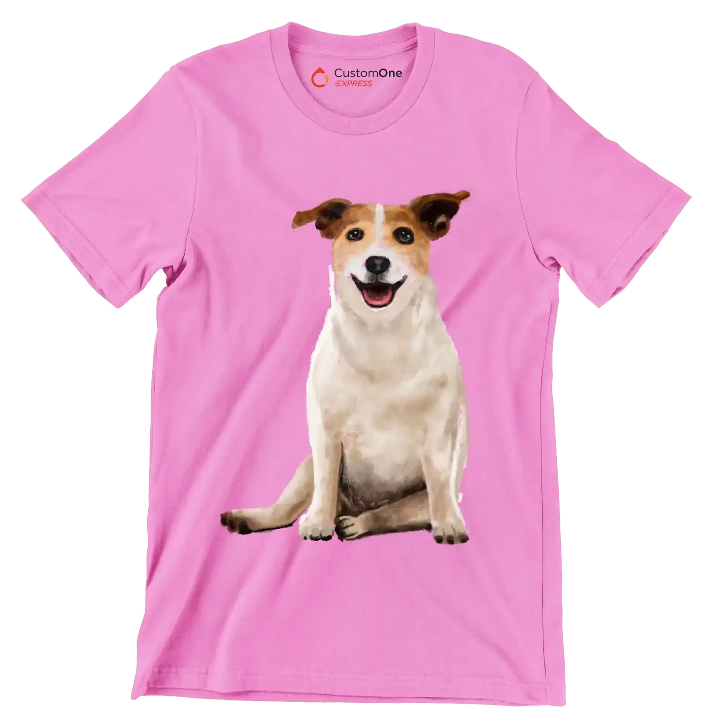Parson_Russell_Terrier - Dog Themed T-Shirt-Pink-S-Custom One Express