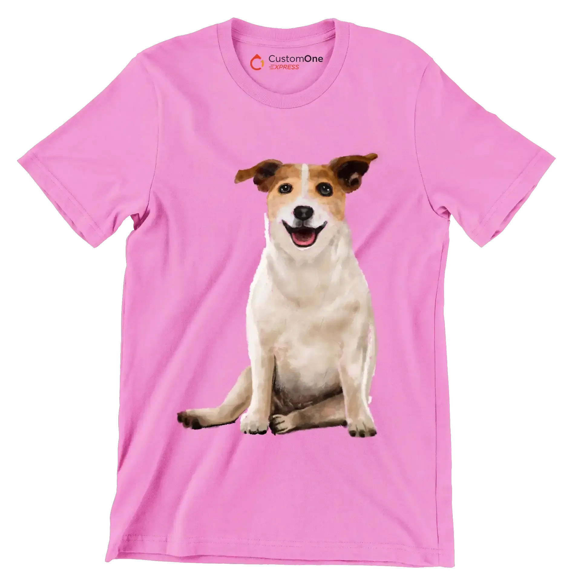 Parson_Russell_Terrier - Dog Themed T-Shirt-Pink-S-Custom One Express
