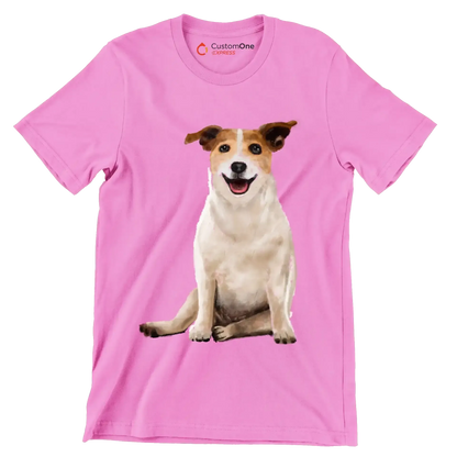 Parson_Russell_Terrier - Dog Themed T-Shirt-Pink-S-Custom One Express