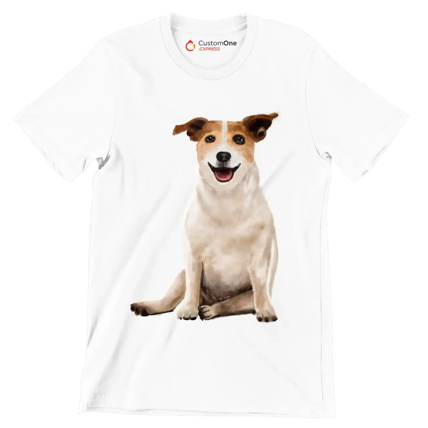Parson_Russell_Terrier - Dog Themed T-Shirt-White-S-Custom One Express