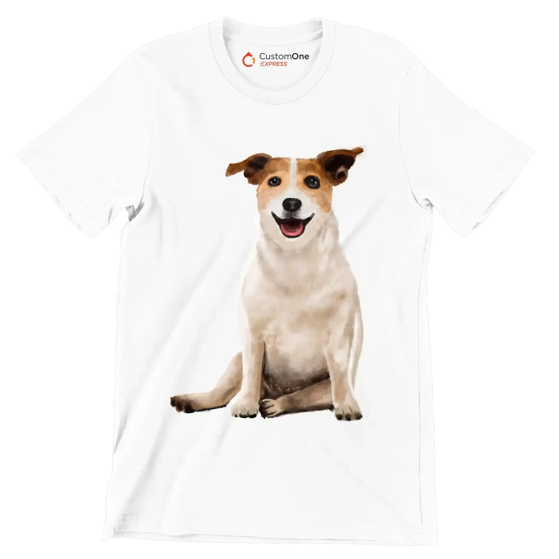 Parson_Russell_Terrier - Dog Themed T-Shirt-White-S-Custom One Express