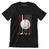 Patriotic Golf Flag - Golf Themed T-Shirt-Black-S-Custom One Express