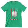 Patriotic Golf Flag - Golf Themed T-Shirt-Green-S-Custom One Express