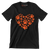 Pawprint Heart - Dog Themed T-Shirt-Black-S-Custom One Express