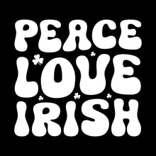 Peace love Irish - St. Patrick's Day T-Shirt-Black-S-Custom One Express
