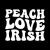 Peach love irish - St. Patrick's Day T-Shirt-Black-S-Custom One Express