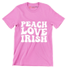 Peach love irish - St. Patrick's Day T-Shirt-Pink-S-Custom One Express