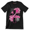 Pegcine cross - Breast Cancer Awareness T-Shirt-Black-S-Custom One Express