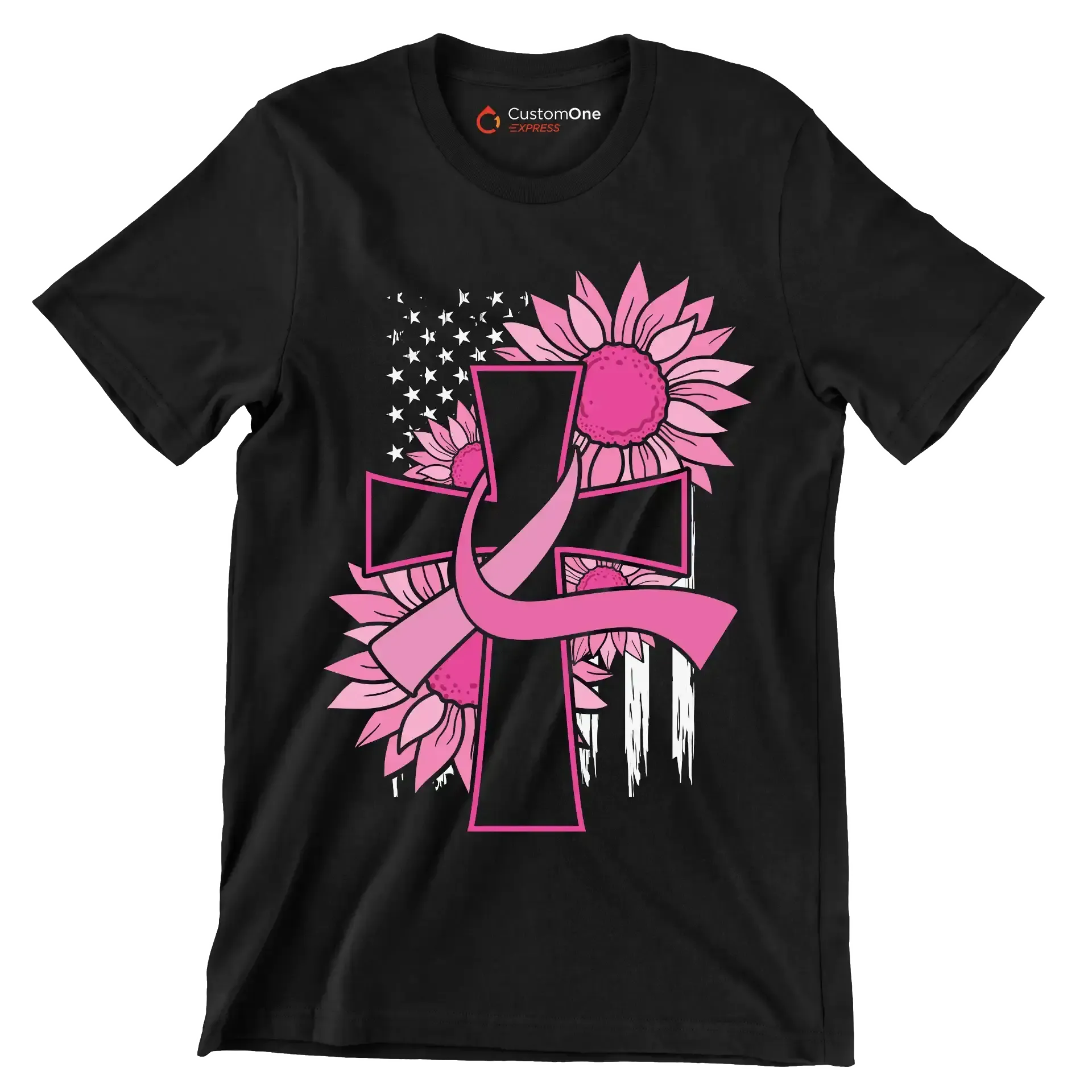 Pegcine cross - Breast Cancer Awareness T-Shirt