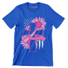 Pegcine cross - Breast Cancer Awareness T-Shirt-Blue-S-Custom One Express