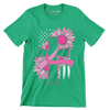 Pegcine cross - Breast Cancer Awareness T-Shirt-Green-S-Custom One Express