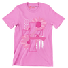 Pegcine cross - Breast Cancer Awareness T-Shirt-Pink-S-Custom One Express