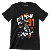 Philadelphia EXTREME RIDER 91 SATURDAY APR 27 Ride Bike EXTREME SPORT PRO RIDER 10th championship - Bicycle Themed T-Shirt-Black-S-Custom One Express