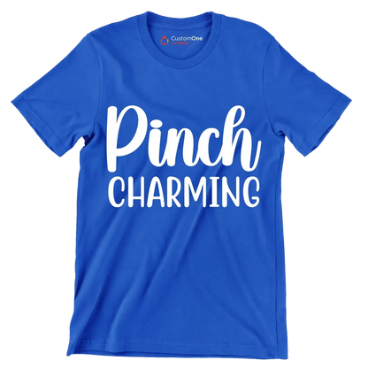 Pinch Charming - St. Patrick's Day T-Shirt-Blue-S-Custom One Express