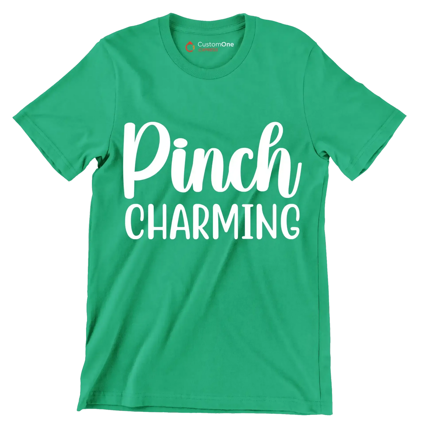 Pinch Charming - St. Patrick's Day T-Shirt-Green-S-Custom One Express
