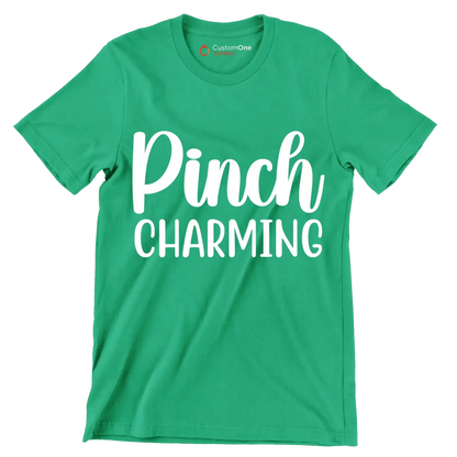 Pinch Charming - St. Patrick's Day T-Shirt-Green-S-Custom One Express