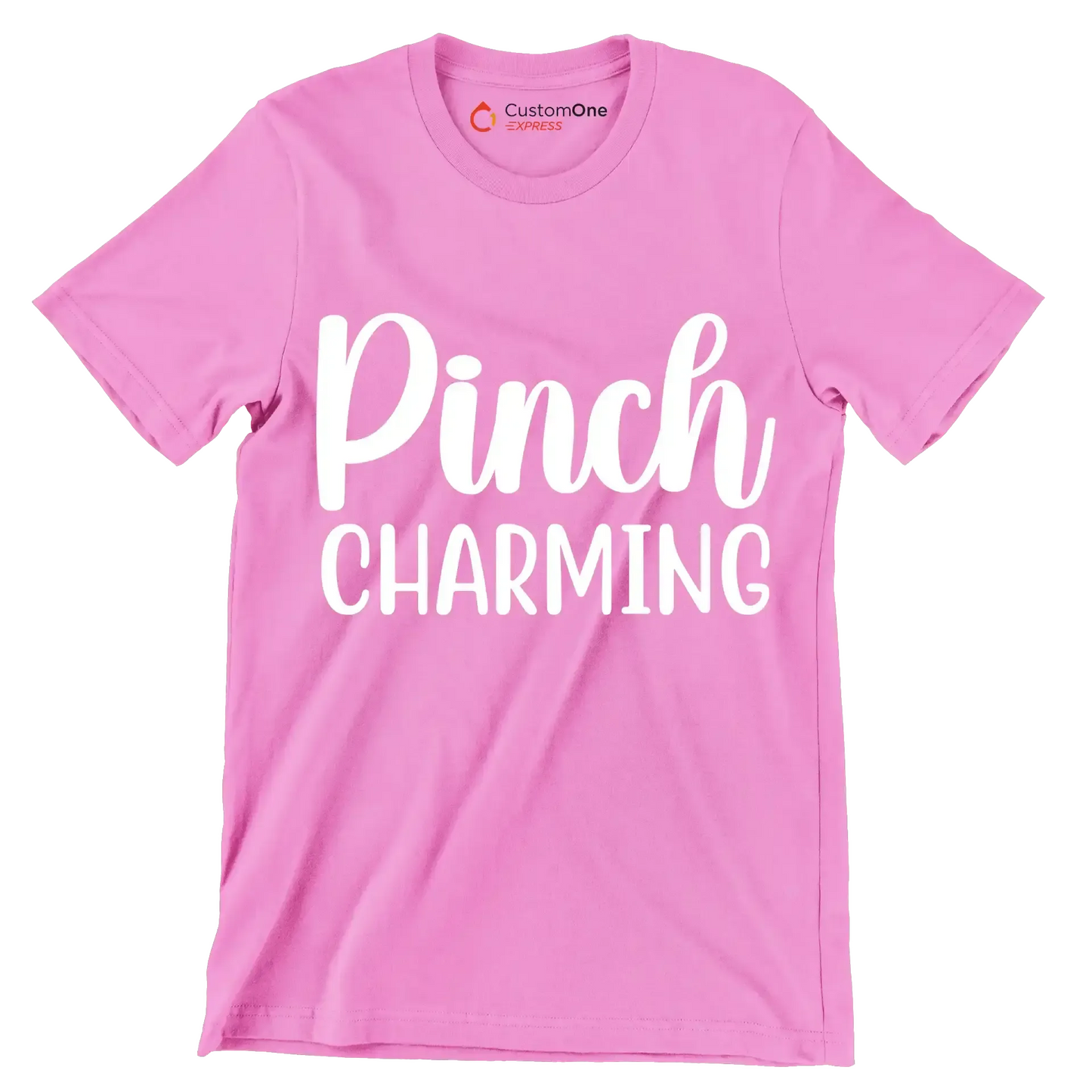 Pinch Charming - St. Patrick's Day T-Shirt-Pink-S-Custom One Express