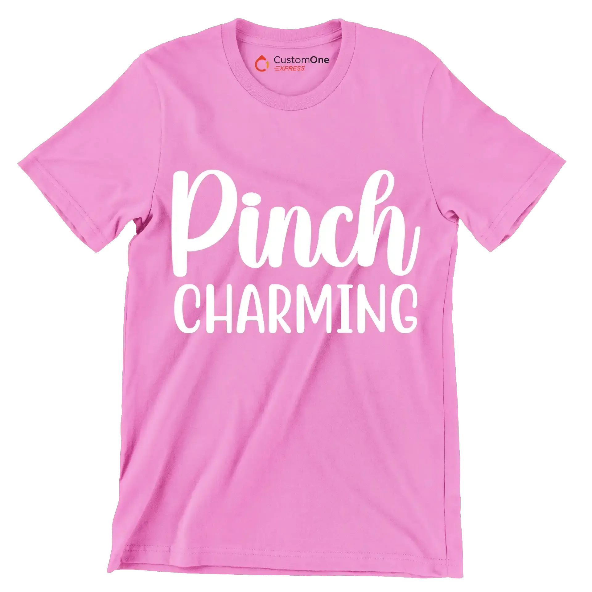 Pinch Charming - St. Patrick's Day T-Shirt-Pink-S-Custom One Express