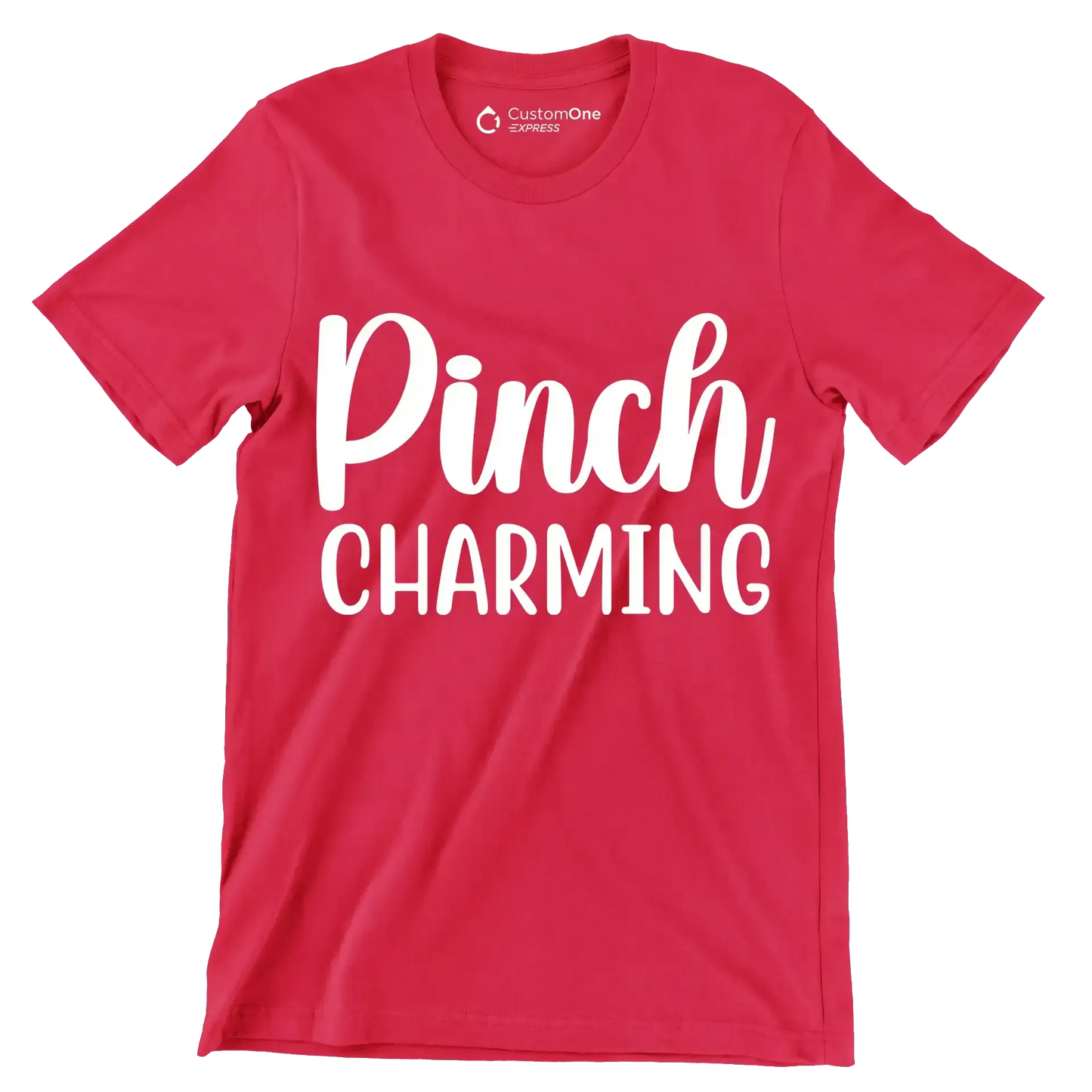 Pinch Charming - St. Patrick's Day T-Shirt-Red-S-Custom One Express