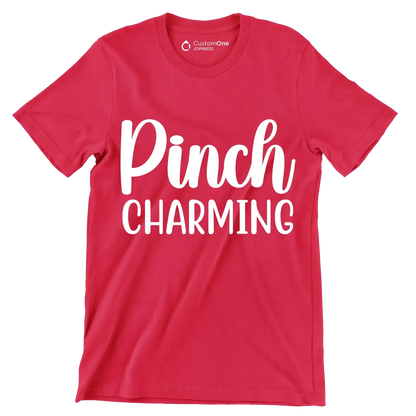 Pinch Charming - St. Patrick's Day T-Shirt-Red-S-Custom One Express