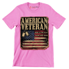 american veteran made in the usa served with honor - Veterans Themed T-Shirt