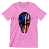 AMERICAN WARRIOR MASK ILLUSTRATION - Veterans Themed T-Shirt