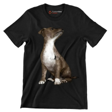 Pitbull_Mix - Dog Themed T-Shirt-Black-S-Custom One Express