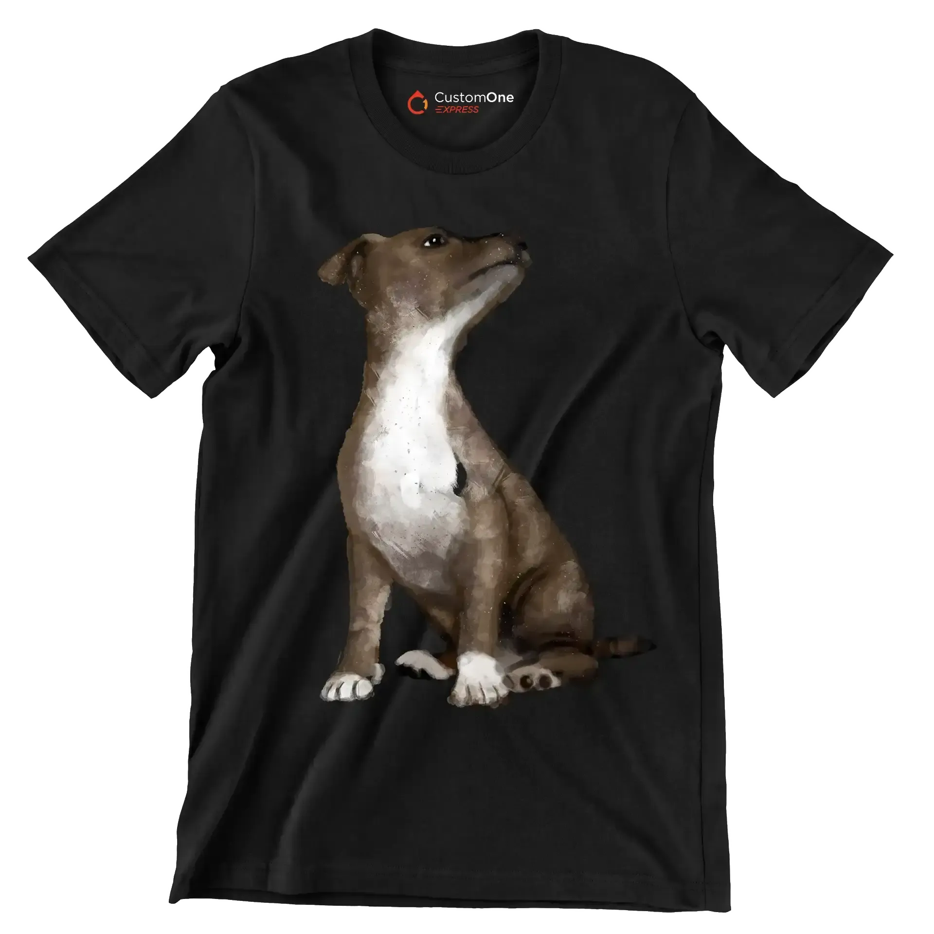 Pitbull_Mix - Dog Themed T-Shirt-Black-S-Custom One Express